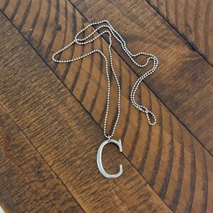 Thirty-One Silver Initial Necklace